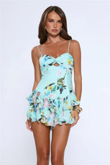 Serve Looks Romper Aqua