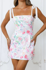 Serenade Of Blossoms Mini Dress Print