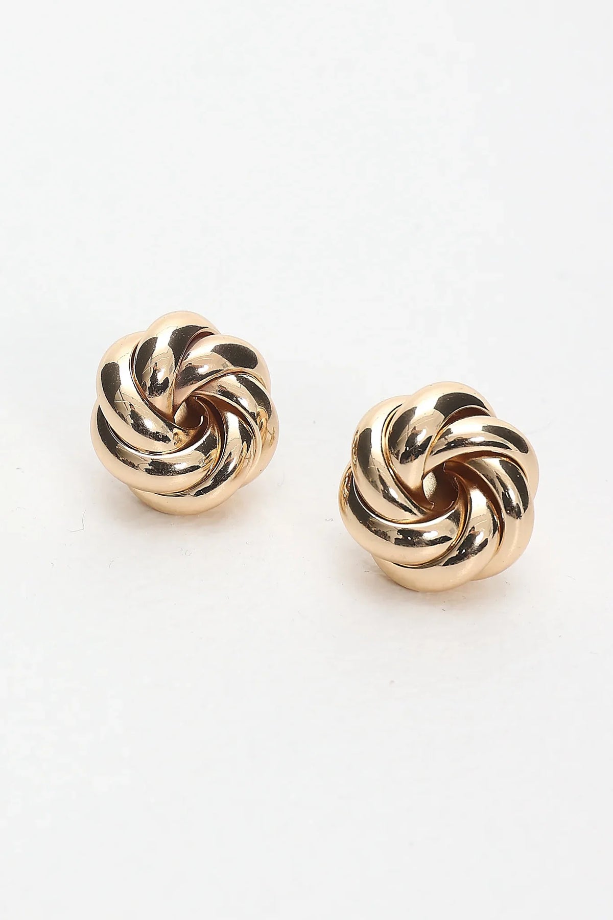 Lilibet Rope Knot Earrings Gold