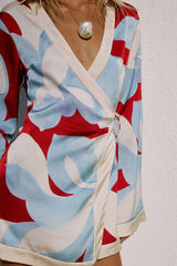 Amoree Long Sleeve Mini Dress Amoree Red