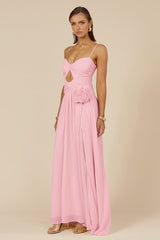 Danika Side Slit Maxi Dress Musk