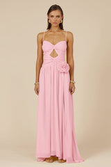 Danika Side Slit Maxi Dress Musk