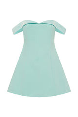 Ebony Mini Dress Aqua