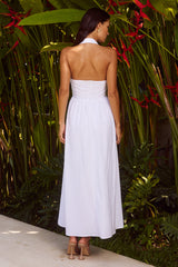 Henrietta Midi Dress White