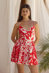 Henrietta Mini Dress Matelo Red