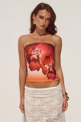 Mahina Bustier Ruby Flower