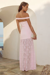 Shayla Off Shoulder Maxi Dress Musk