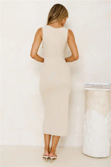 Noir Desire Maxi Dress Taupe