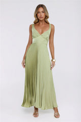 Dazzling Opulence Maxi Dress Lime