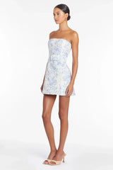 Striking Elegance Mini Dress Blue