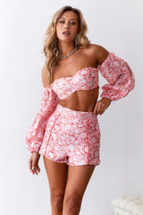 Sweeter Passions Crop Top Red
