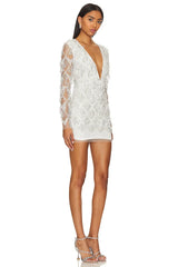 Nia Sequin Fringe Dress