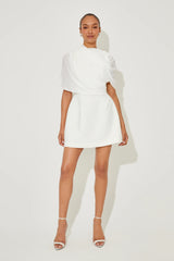 Gathered Mini Dress