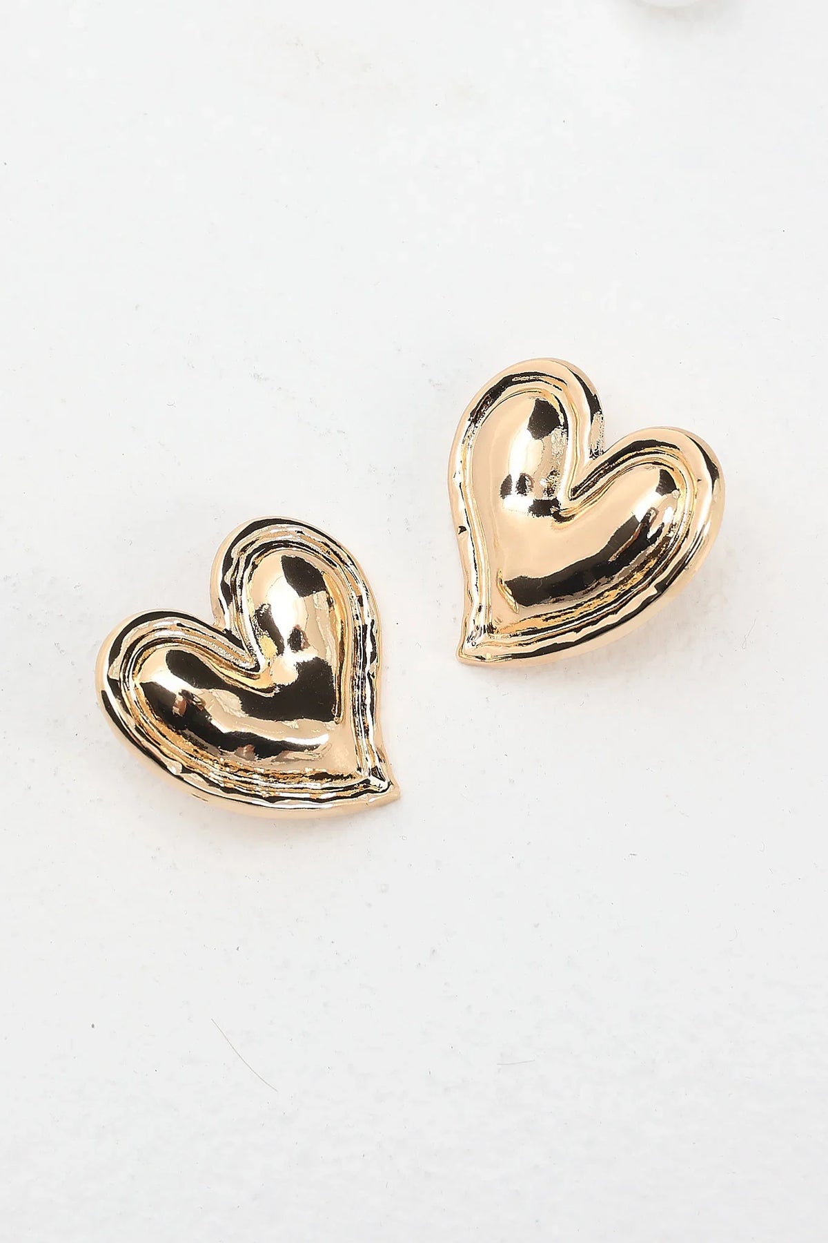 All My Love Heart Earrings Gold