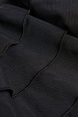 Ruffled Halterneck Bodysuit in Black