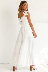Talitha Tie Strap Wide Leg Jumpsuit White
